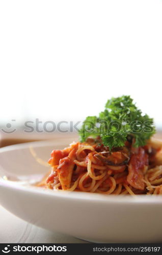 Spaghetti bolognese beef sauce