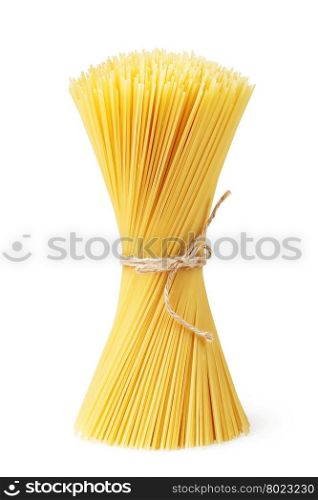 spaghetti. Bunch of spaghetti isolated on white background.