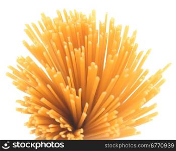 spaghetti isolated on white background