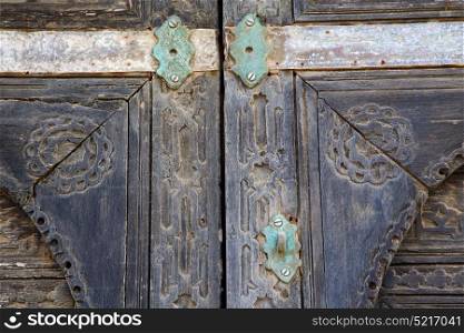 spain castle lock knocker lanzarote abstract door wood in the red brown