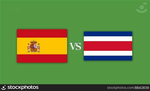 Spain vs Costa rica Football Match Design E≤ment.. Spain vs Costa rica Football Match Design E≤ment
