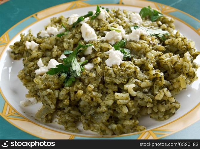 spanakorizo - Spinach and rice greek dish