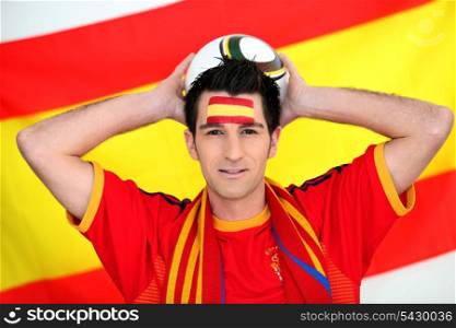 Spanish football fan
