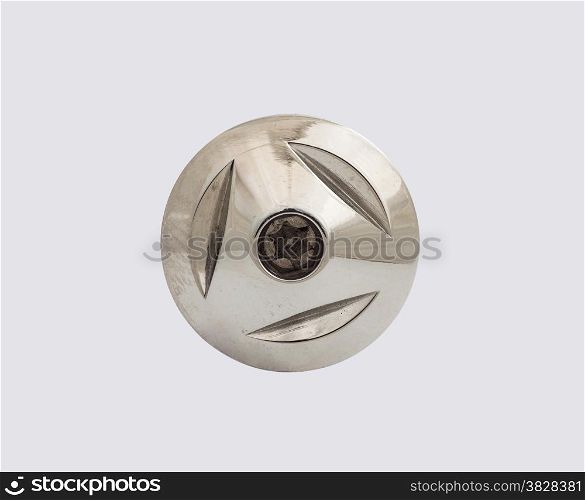 Spare part of motorcycle,bolt nut screw for decorating and maintenance on white background with clipping path