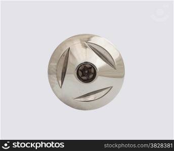Spare part of motorcycle,bolt nut screw for decorating and maintenance on white background with clipping path