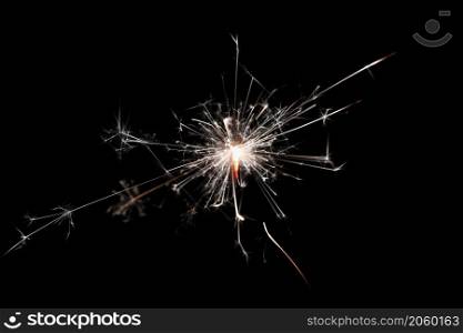 Sparkler. Abstract background for Christmas and Happy New Year 2022