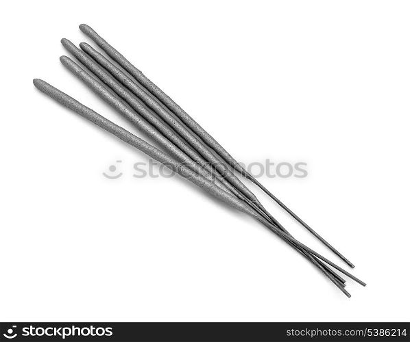 Sparklers - type of hand-held firework isolated on white