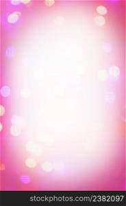 Sparkling glittering Valentines day background. Purple glitter lights. Copy space for your text. St.Valentine&rsquo;s pink bokeh blurred abstract holiday background.
