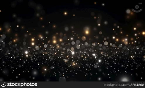 Sparkling Luxury  Glitter, Bokeh Sparkles, and Particles. Generative AI