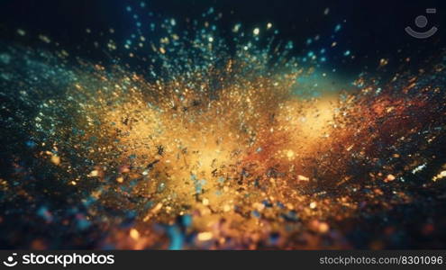 Sparkling Luxury  Glitter, Bokeh Sparkles, and Particles. Generative AI