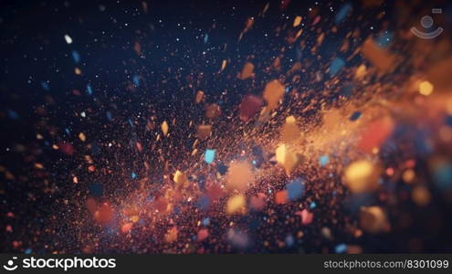 Sparkling Luxury  Glitter, Bokeh Sparkles, and Particles. Generative AI