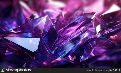 sparkling purple crystal gemstone background