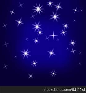 Sparkling Stars Background Meaning Glittering Galaxy Or Universe