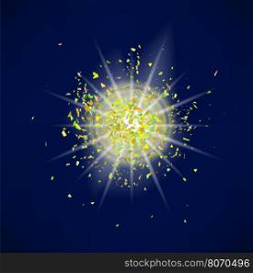 Sparkling Texture. Star Flash. Sparkling Texture. Star Flash. Glitter Particles Pattern. Explosion on Blue Background. Star Dust.