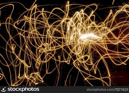 Sparkly Motion Fairy Light Trail Shimmer Background