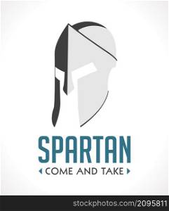 Spartan helmet - ancient greek warrior concept
