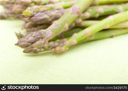 Spears of Fresh Uncooked Asparagus - Shallow Depth of Field