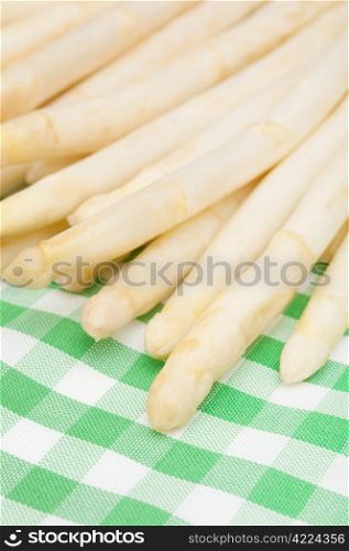 Spears of Fresh Uncooked White Asparagus - Shallow Depth of Field