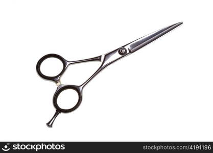 Special scissors for work of hairdresser