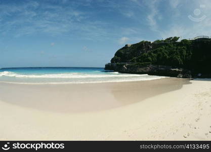 Spectacular seascape from Crane beach, Barbados.