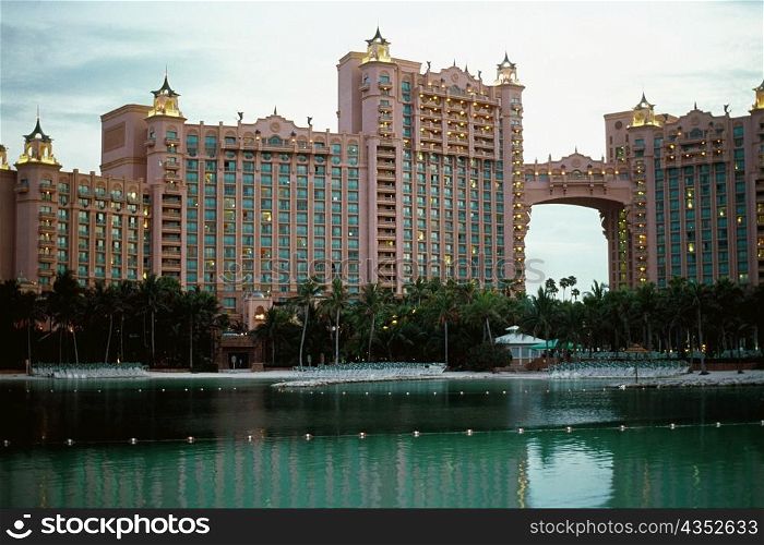 Spectacular view of Atlantis Resort, Paradise Island, Nassau, Bahamas