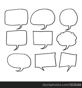 Speech Bubble hand drawn