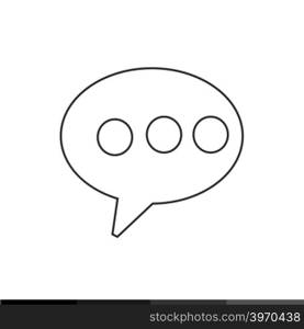 Speech Bubble Icon Illustration design