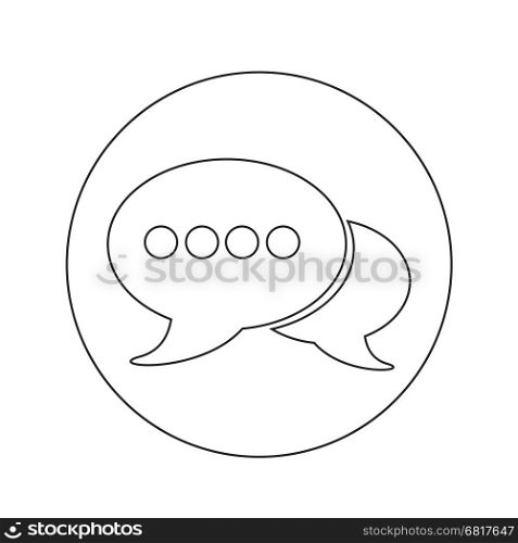 Speech bubble icon illustration design