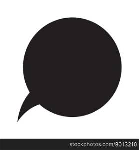 Speech bubble icon Illustration symbol design