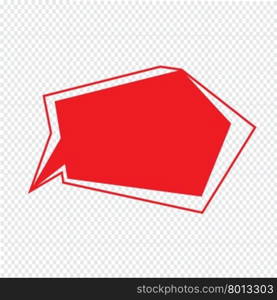 Speech bubble icon Illustration symbol design