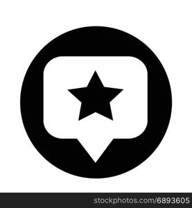 Speech Bubble star icon