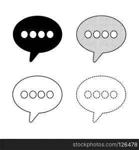 Speech bubbles Icon vector