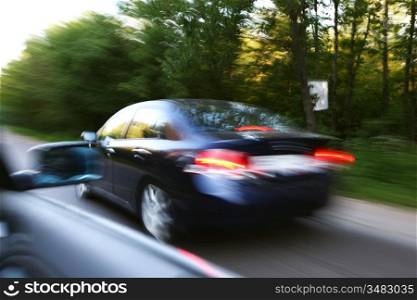 speed car trensportation background blurred in motion