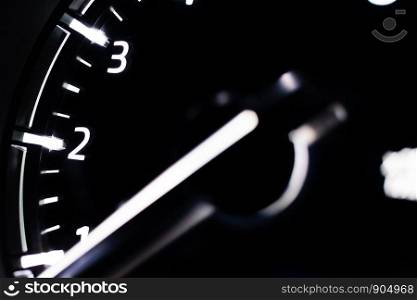 speed meter close up car