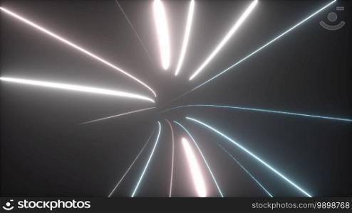 Speed of digital lights tunnel, computer generated. 3d rendering of fast moving neon lines with glowing light flare. Abstract background. Speed of digital lights tunnel, computer generated. 3d rendering of abstract fast moving neon lines with glowing light flare. Abstract backdrop