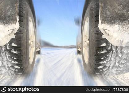 speed of movement of the winter road
