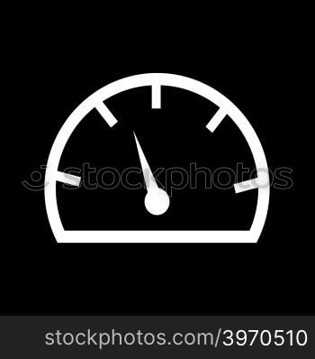 Speedometer and tachometer icon Illustration design