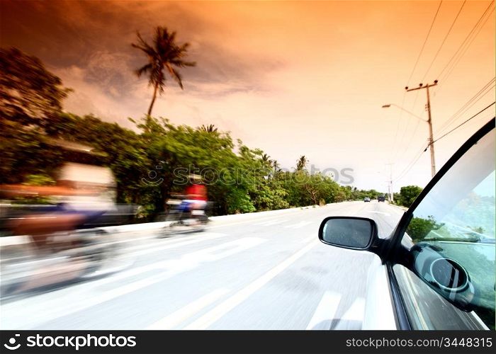 speedy day drive on car