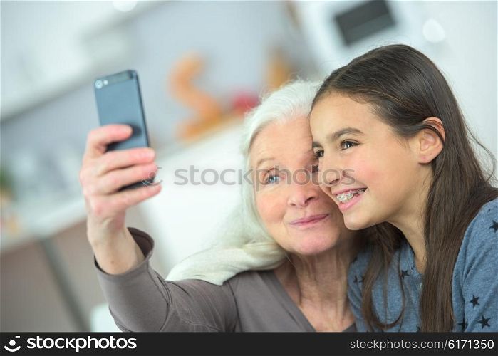 Spending time with her granddaughter