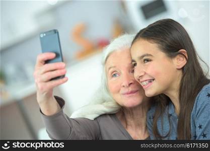 Spending time with her granddaughter