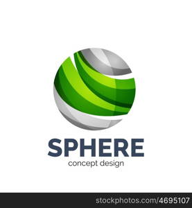 sphere abstract logo template. sphere abstract logo template. Colorful unusual business icon