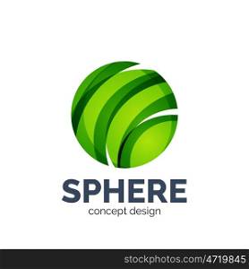 sphere abstract logo template. sphere abstract logo template. Colorful unusual business icon
