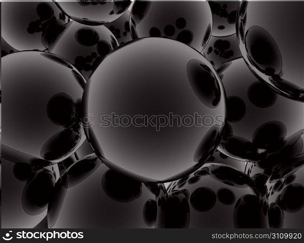 Spheres. Wallpaper. 3d