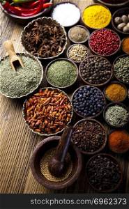 Spices, Cooking ingredient, orintal cuisine vivid theme