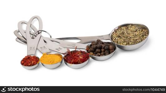 spices set isolated on white background. spices set