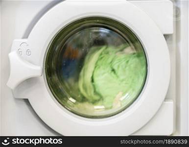 spinning laundry washing machine. Resolution and high quality beautiful photo. spinning laundry washing machine. High quality and resolution beautiful photo concept