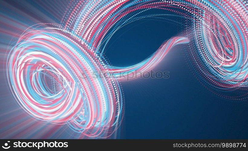 Spiral abstract element from particles, computer generated. 3d rendering vortex backdrop. Spiral abstract element from particles, computer generated. 3d rendering vortex background
