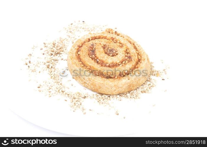 Spiral hazelnut cookies