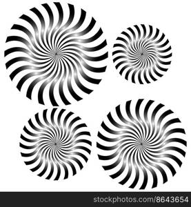 spiral rays circle in fantasy style. Round shape. Abstract geometric art line. Vector illustration. stock image. EPS 10.. spiral rays circle in fantasy style. Round shape. Abstract geometric art line. Vector illustration. stock image. 