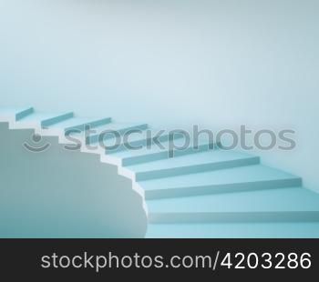 Spiral Staircase Background. Concept Illustration
